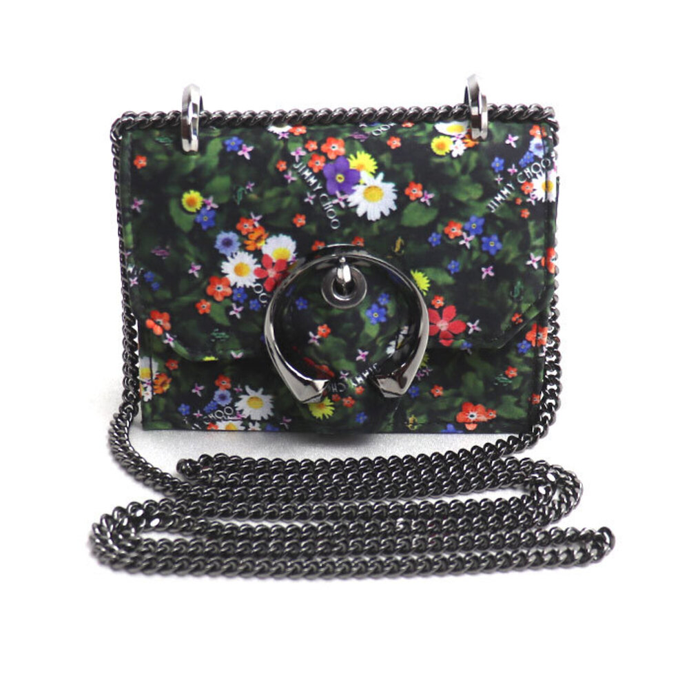 JIMMY CHOO Mini Paris Flower Shoulder Bag, Multicolor, Women's